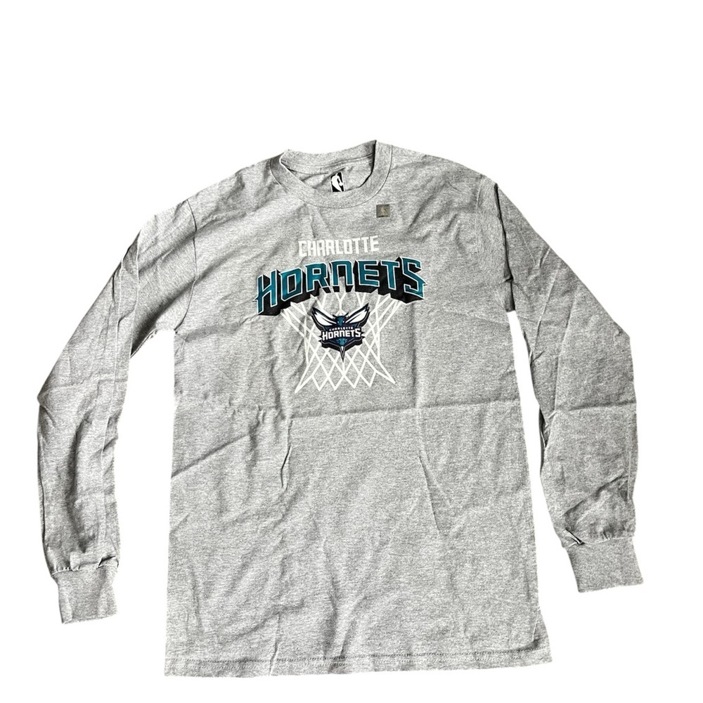 NBA Charlotte Hornets Gray Long Sleeve Tee